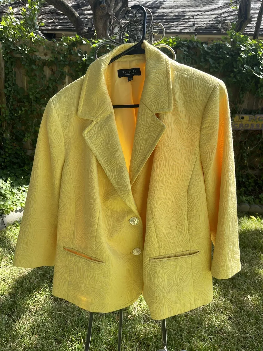 Talbots yellow clearance jacket