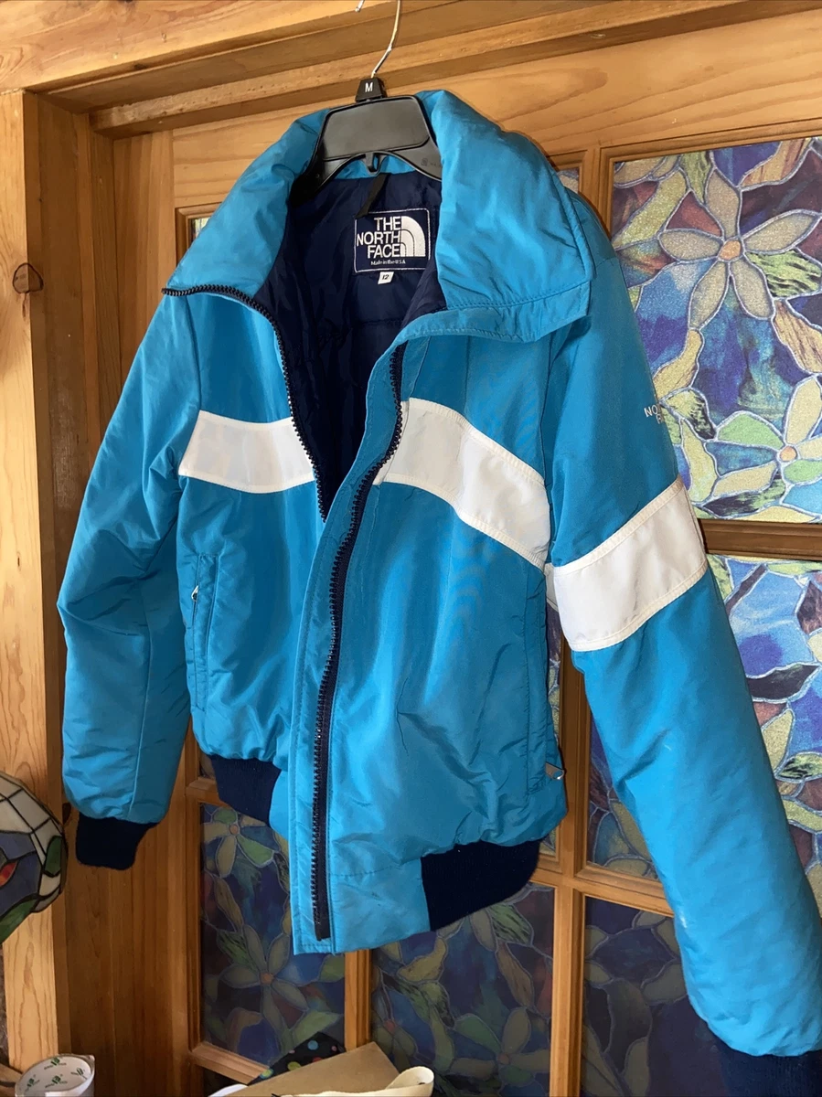 youth size 12 vintage north face teal or turquoise Jacket 80 Red Dawn
