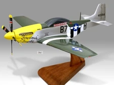 North American Mustang P51D Ferocious Frankie Wood Airplane New Model Small 1/32