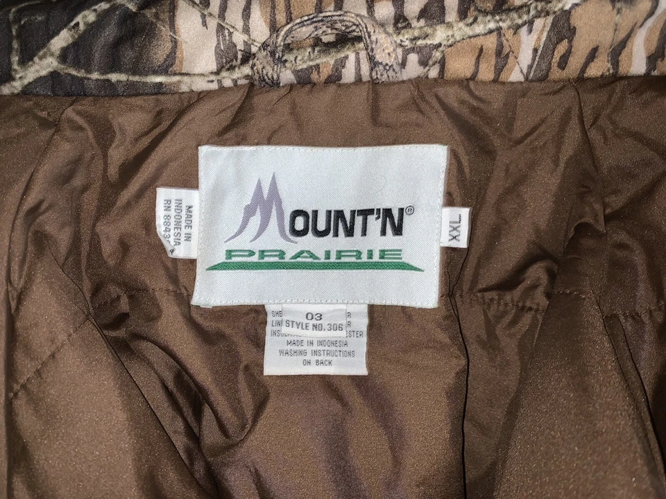 2XL MOUNT’N PRAIRIE Men’s Mossy Oak Break-up Hunting Jacket W Hood Deer Turkey - Image 3 of 4