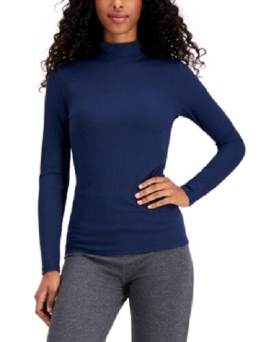 Base Layer Ribbed Mock Neck Top 