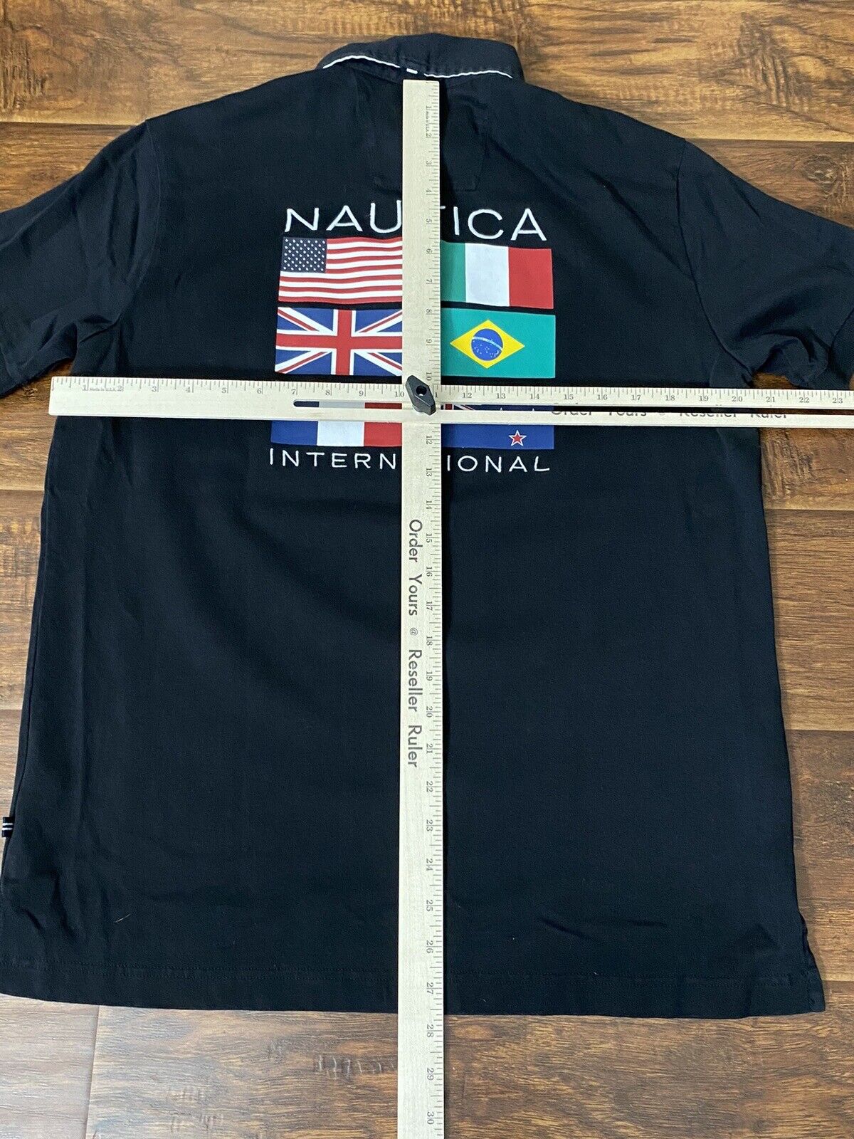 Nautica Mens Flags Polo Shirt USA Brazil UK Franc… - image 6