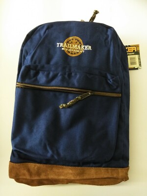 NEW TRAILMAKER EQUIPMENT BACKPACKS STRONG ZIPPERS DURABLE MATERIALS SUEDE BOTTOM