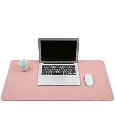 Desk Mat PU Leather Blotter Pad for Desktop on Top of Office Computer Laptop ...