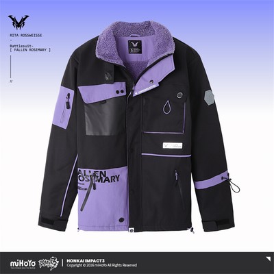 Official Honkai Impact 3rd Rita Rossweisse Fallen Rosemary Theme Jacket Coat Top