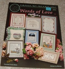 Cross My Heart 'Words of Love' Counted Cross Stitch Pattern - New