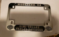 Moorpark Simi Valley California Harley License Plate Frame 