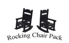 O scale ROCKING CHAIRS 2 per Pack comes Painted 1/48 scale