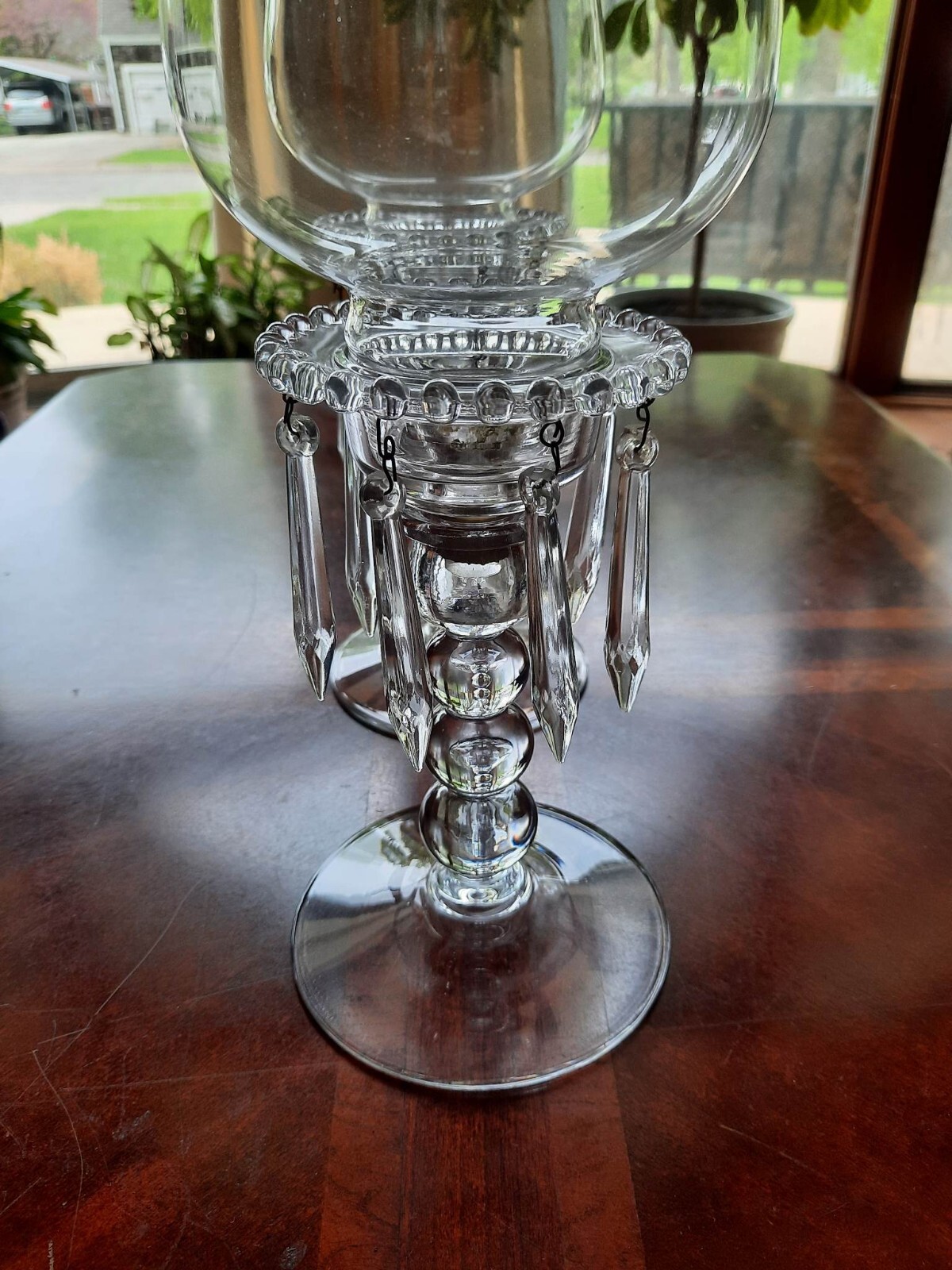Vintage Candlewick Glassware 3 Part Hurricane Candleholders eBay