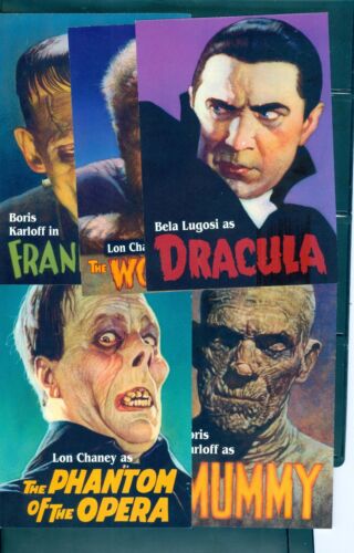 US UX285-UX289 Movie Monsters, Stamped Postal Cards, Set/5, Mint NH - Picture 1 of 2