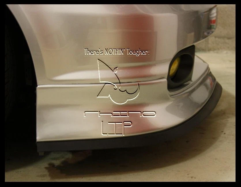 Parachoques delantero mentón divisor de labios alerones borde rasguño y rasguño ajuste automático universal* Foto 4 de 4