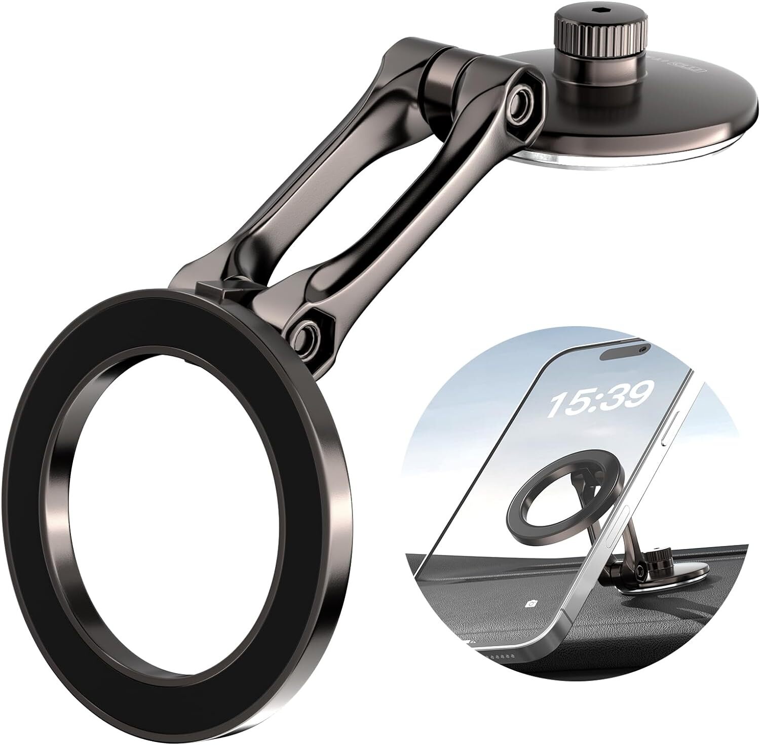 Magnetic Phone Holder for Car All Metal for Car Mount Powerful Magnets Strong