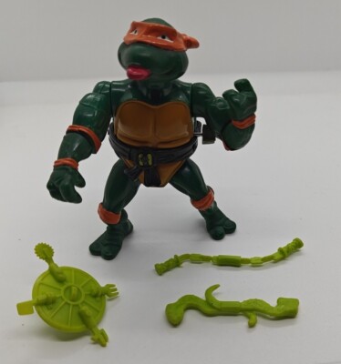 Vintage TMNT WACKY ACTION ROCK N ROLL MIKE FIGURE Working