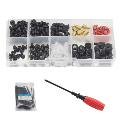 Computer Screws Motherboard Standoffs Assortment Set Computer Mounting Repair - Afbeelding 6 van 12