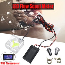 LED Digital Thermometer 3 Way Flow Meter for PC Water Cooling Liquid System