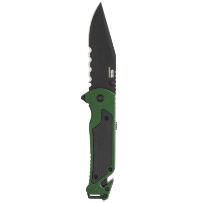 SOG Escape ATK 2.0 11-52-01-43 Linerlock OD Green Aluminum Folding AUS-8 Knife
