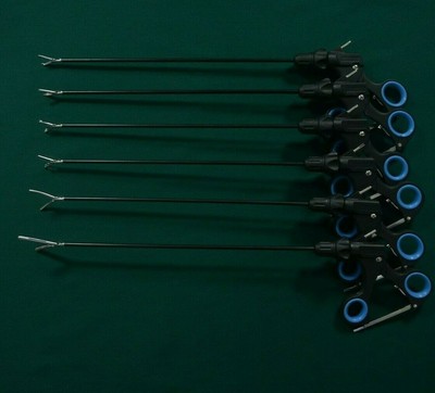 6Pcs Laparoscopic SS Hunter Bowel Debakey Babcock Grasper Surgical Instrument