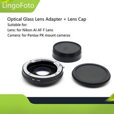 Optical Glass Lens Adapter for Nikon AI AF F Lens to Pentax K PK K110D K200D