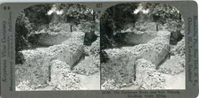 Africa Zimbabwe ~ STONE RUINS NEAR FORT VICTORIA Stereoview 20740 827x NEAR MINT
