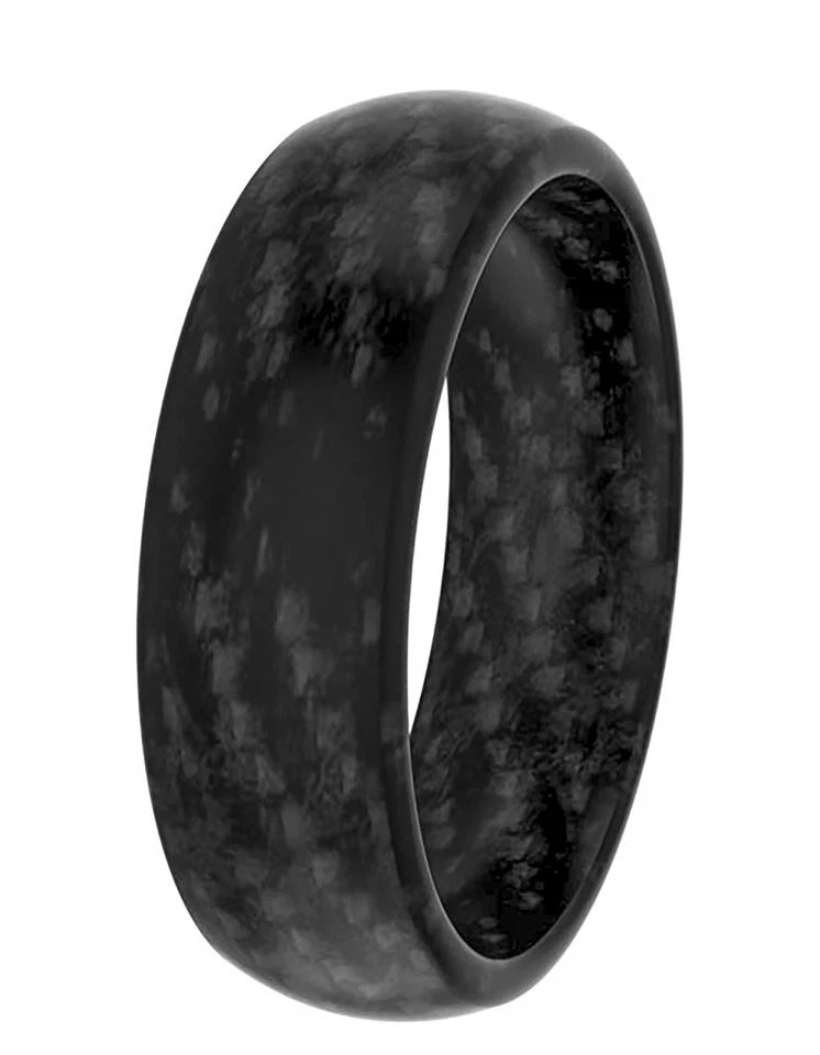 Ring Partnerringe Verlobungsringe Ehering Carbon + Diamant +Garantie od Zirkonia - Bild 2 von 4