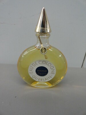 VINTAGE SHALIMAR GUERLAIN EAU DE COLOGNE DISC BOTTLE 3.4 OZ SEALED