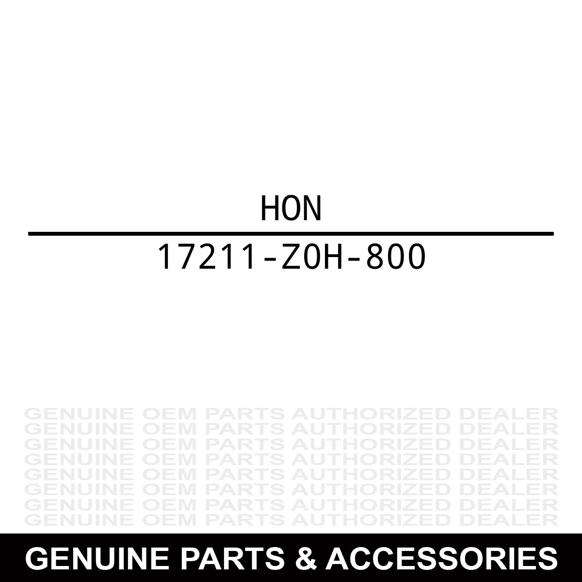 Honda 17211-Z0H-800 Air Filter (Oiled Foam) for Lawn Mowers