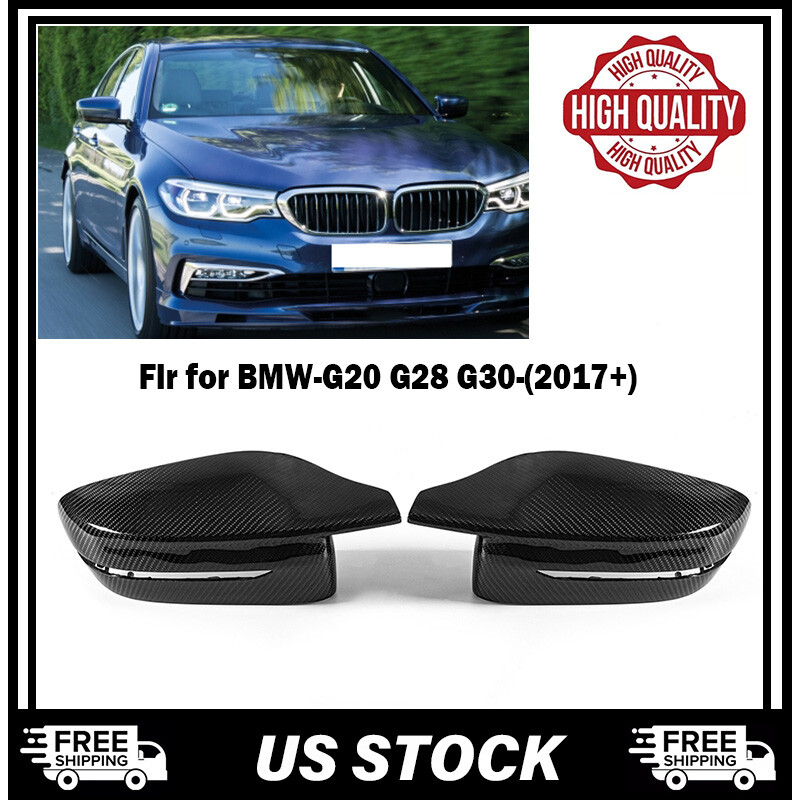 Real Carbon Fiber Mirror Cover Caps Fit For BMW 3er G20 4er G22 G23 G26 5er G30