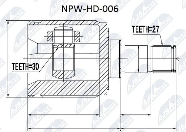 NPW-HD-006 NTY Gelenksatz, Antriebswelle FüR Acura,Honda-image