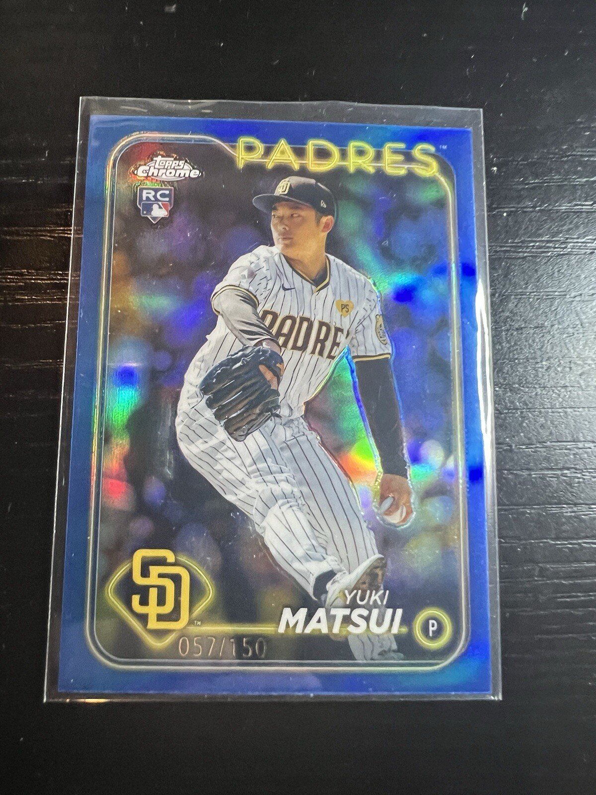 2024 Topps Chrome - Blue Refractor #116 Yuki Matsui /150 (RC)