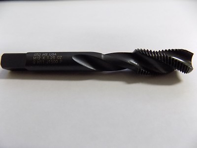 Greenfield Industries 65525 M12 X 1.25'' Gh-11 3Fl Bottom Taps, Qty. 12 USA