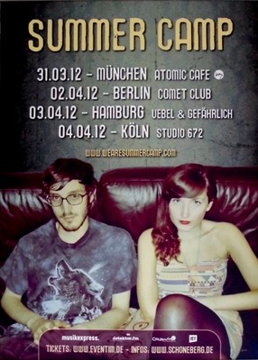SUMMER CAMP - 2012 - Plakat - Live In Concert - Welcome to Condale Tour - Poster