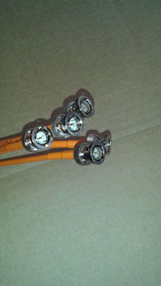 US MADE 5 Pack Belden 1855A R/A BNC Male to BNC Male HD-SDI Video Cable