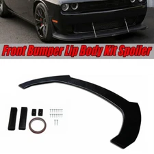 71'' Universal Front Bumper Lip Splitter Spoiler Flat Under Panel Plate Diffuser