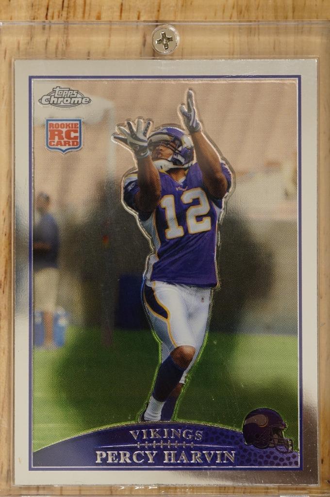 Percy Harvin 2009 Topps Chrome Rookie TC155 Football Card Vikings