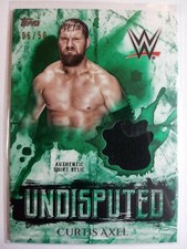 WWE Curtis Axel 2018 Topps Undisputed Green Shirt Relic Card SN 6 of 50