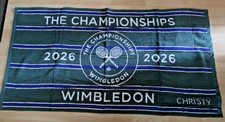 WIMBLEDON CHAMPIONSHIPS GREEN PURPLE 2026 OFFICIAL WOMENS /MENS TENNIS TOWEL