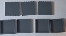 L Lego Lot 7 Dark Bluish Gray Panel 1 x 6 x 5 59349 76300 76269 7633 7744 72153