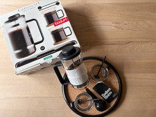 Bodum Espresso-Set C. Jorgensen NEU Tasse Kaffeeglas Fench Press Kanne Rarität