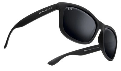 Shady Rays Polarized Signature Series SS-4 Matte Black Sunglasses Blackout - New