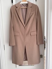 ALL SAINTS Indra Wool & Silk Coat - Beige/Dusty Pink - New with Tags