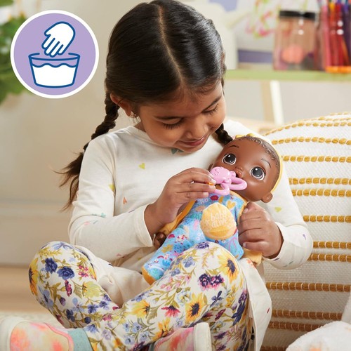 Baby Alive Soft ‘n Cute Doll, Black Hair, 11-Inch First Dolls, Washable... - Picture 4 of 7