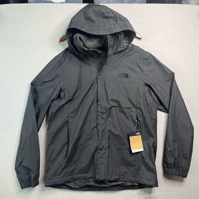 #ad The North Face Jacket Mens Large Black Dryvent Waterproof Zip Up Hooded Rain NWT $64.87