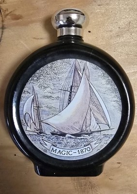 FULL 6 oz Old Spice After Shave Commemorative Flask Decanter MAGIC 1870