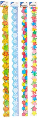 Carson-Dellosa Scalloped Borders Variety Set III, 2-1/4''x3', 4-Pack