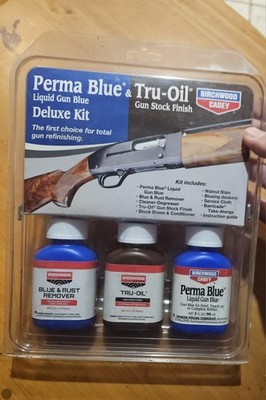 Perma Blue Tru-oil Stock Finish Kit Birchwood Casey Deluxe