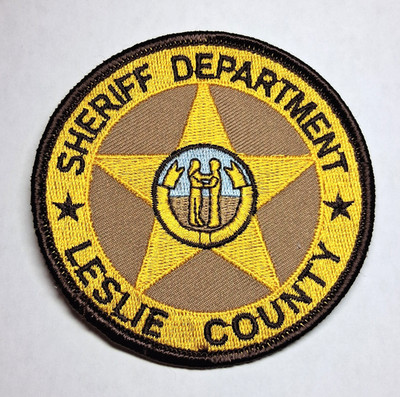 Leslie County Kentucky Sheriff Patch - FREE Tracked US Shipping !