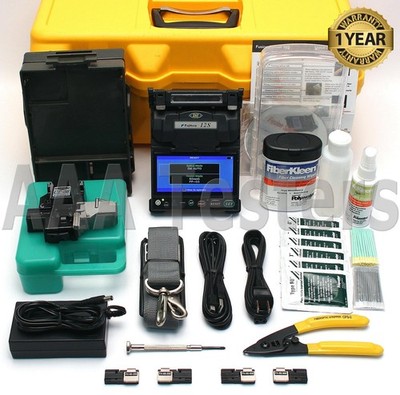 Fujikura 12S SM MM Fixed V-Groove Fiber Fusion Splicer w/ CT-06 Cleaver FSM-12S
