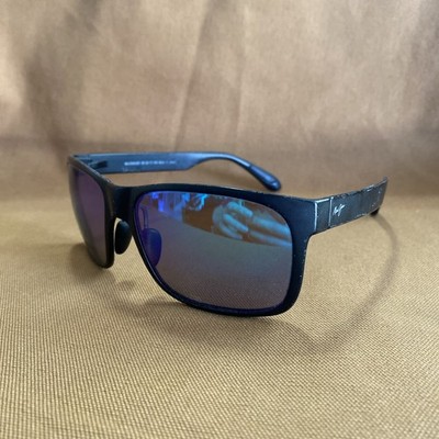 Maui Jim Red Sands MJ432-2M Sunglasses Matte Black Neutral Grey 59