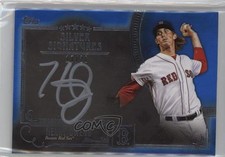 2016 Topps Five Star Silver Signatures Blue 17/20 Henry Owens #FSSS-HOW Auto s1i