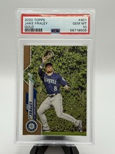 2020 Topps Series 2 #401: Jake Fraley Topps True Gold #/2020 Rookie PS1 Gem Mint
